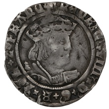 1526-1544 Silver Groat Fourpence Coin Henry VIII Laker Bust D