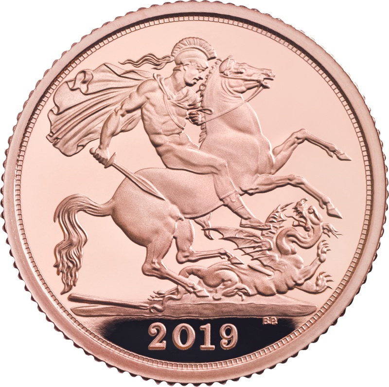 2019 Proof Gold Half Sovereign Elizabeth II Fifth Head