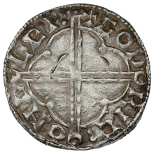 1016-1035 Cnut Silver Penny Hammered Quatrefoil Type Gloucester Godric