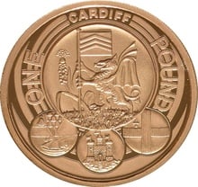 2011 Proof Gold £1 Pound Coin Cardiff Boxed