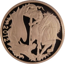 2012 Proof Gold Sovereign Coin Elizabeth II Fourth Head