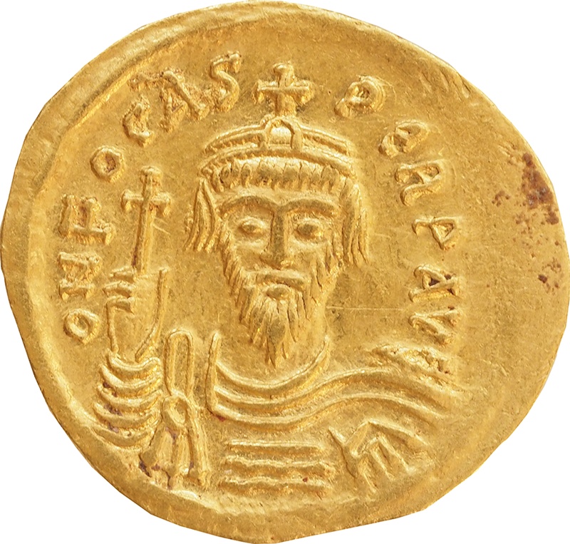 602-610 Gold Solidus Coin Phocas Constantinople