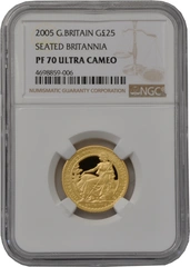 2005 Proof 1/4oz Gold Britannia Coin NGC PF70