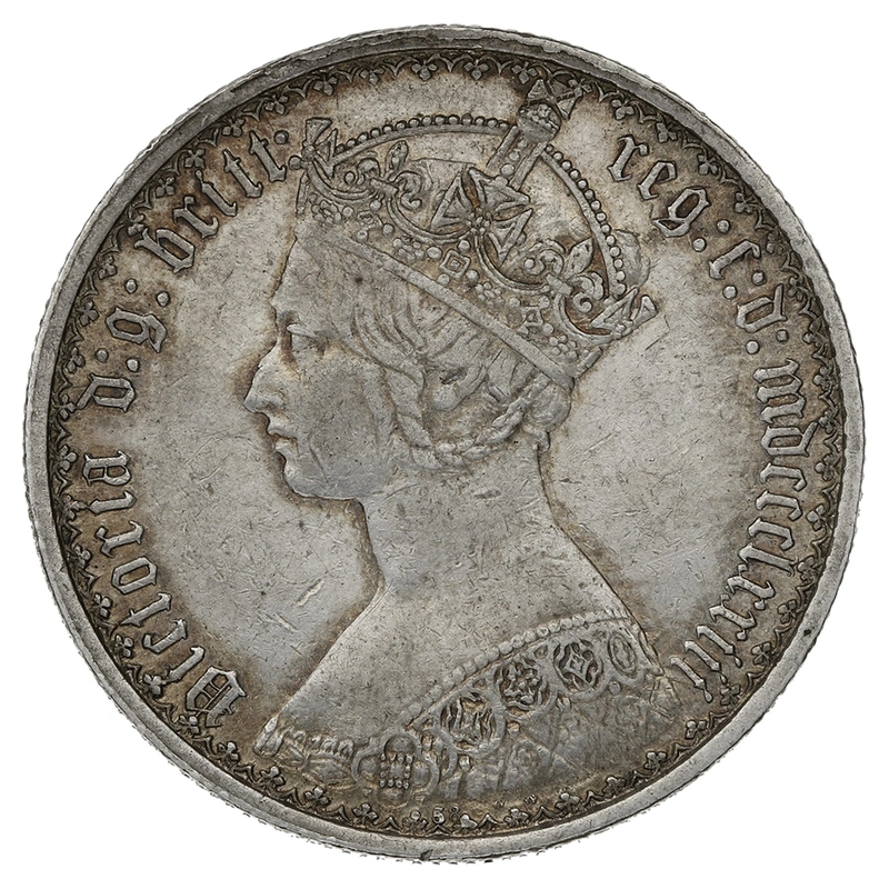 1873 Florin Silver Coin Queen Victoria MDCCCLXIII