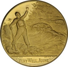 1965 Winston Churchill Gold Medal Spink 1.5" Boxed