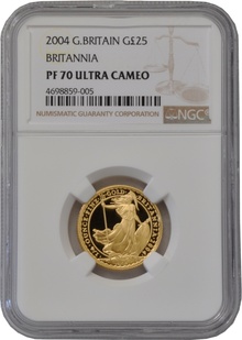 2004 Proof 1/4oz Gold Britannia Coin NGC PF70