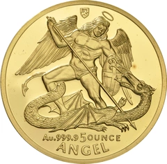1994 Proof Isle of Man Angel Gold Coin 5oz