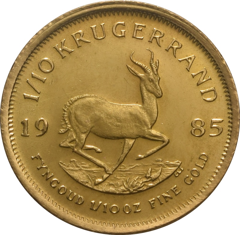1985 1/10oz Krugerrand Gold Coin