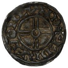 1016-1035 Cnut Silver Penny Hammered Short cross Type London Eadread