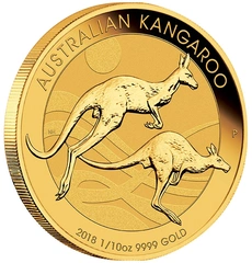 2018 1/10oz Australian Kangaroo Gold Nugget Coin