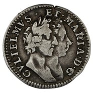 1689 Silver Groat Fourpence Coin William & Mary