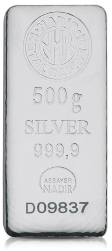 500g Silver Bar Nadir
