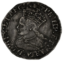 1554 Silver Groat Fourpence Coin Philip & Mary Groat