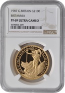 1987 Proof Gold Britannia Coin 1oz NGC PF69