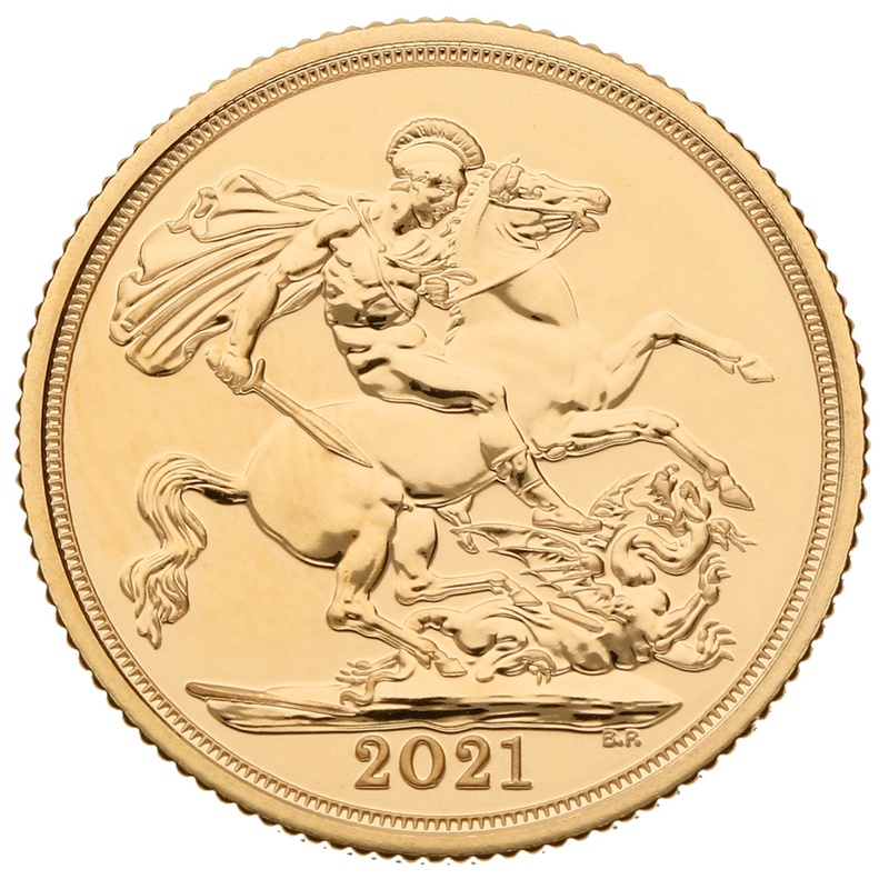 2021 Gold Sovereign Coin MS70 PCGS