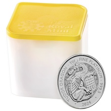 2024 Tudor Dragon - Tudor Beasts 1oz Platinum Coin