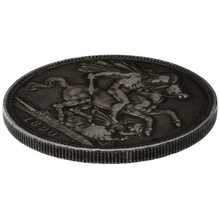 1890 Silver Crown Coin Queen Victoria