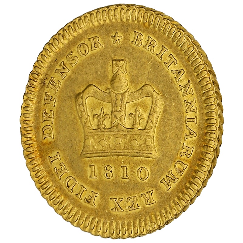 1810 George III  Gold Quarter Guinea