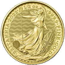 2022 1/2oz Gold Britannia Coin