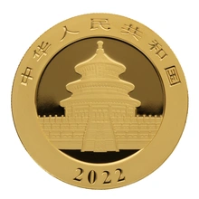 2022 30g Chinese Panda Gold Coin