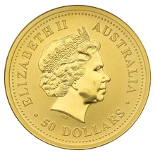 2007 Year of the Pig Gold Coin 1/2oz Perth Mint Australian Lunar Series