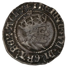 1504-1509 Henry VII Silver Half Groat Twopence Hammered York Arch Bainbridge