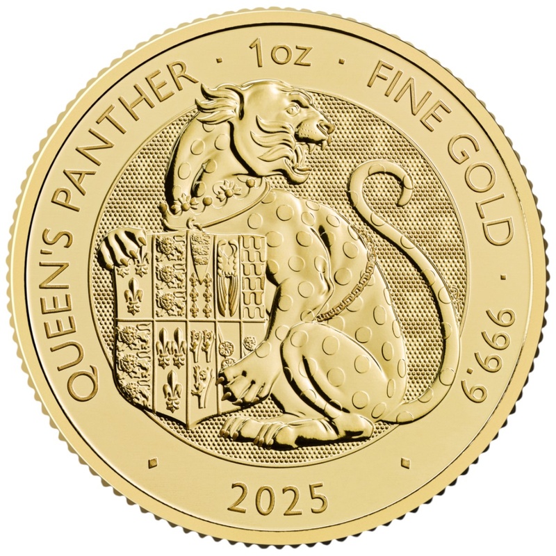 2025 Queen's Panther - Tudor Beasts 1oz Gold Coin
