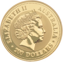 2009 2oz Australian Kangaroo Gold Nugget Coin