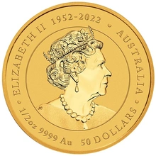 2024 Year of the Dragon Gold Coin 1/2oz Perth Mint Australian Lunar Series