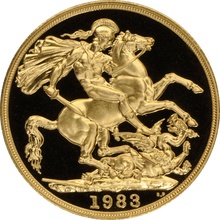 1983 Proof £2 Gold Coin Double Sovereign Boxed