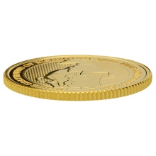2021 White Greyhound of Richmond, Queen's Beast 1/4oz Gold Coin