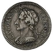 1665 Charles II Pattern Silver Shilling Rare