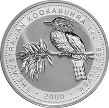 2000 Australian Kookaburra Silver Coin 1oz 