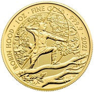2021 Robin Hood Myths & Legends 1oz Gold Coin NGC MS70