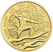 2021 Robin Hood Gold Coin Myths & Legends 1oz NGC MS70