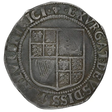 Silver Shilling Coin James I Near Fine