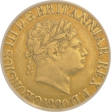 1820 Gold Sovereign - George III CGS30 EF40