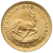1968 R1 Gold Coin 1 Rand South Africa