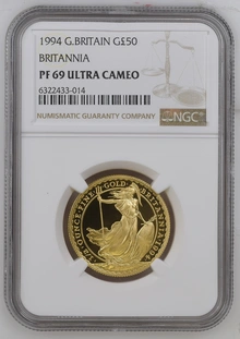 1994 Proof 1/2oz Gold Britannia Coin NGC PF69