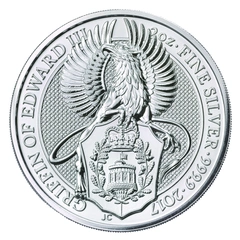 2017 2oz Griffin of Edward III Silver Coin Queen's Beasts