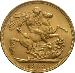 1903 Gold Sovereign Coin Edward VII Melbourne