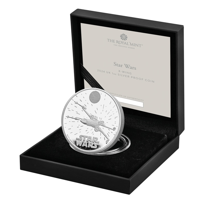 2024 1oz X-Wing Star Wars Proof Silver Coin Boxed