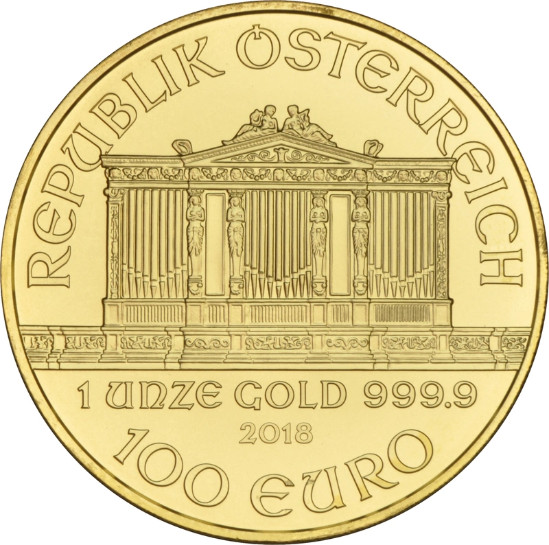 2018 Austrian Gold Philharmonic Coin 1oz