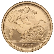 2013 Proof Gold Quarter Sovereign