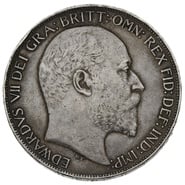 1902 Silver Crown Coin Edward VII