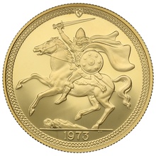 1973 Proof £2 Coin Gold Double Sovereign Isle of Man
