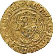 Quarter Noble Gold Coin Edward III Good Fine