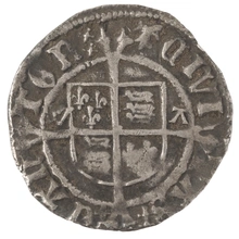 Henry VIII Silver Half Groat Twopence Fine