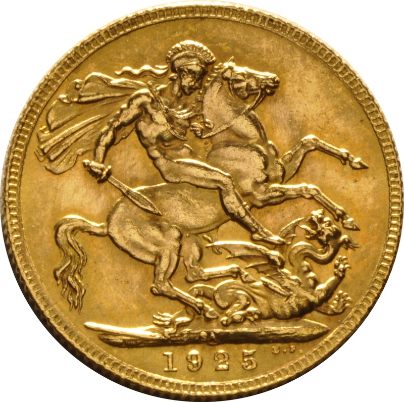 1925 Gold Sovereign Coin George V SA