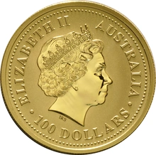2000 Year of the Dragon Gold Coin 1oz Perth Mint Australian Lunar Series